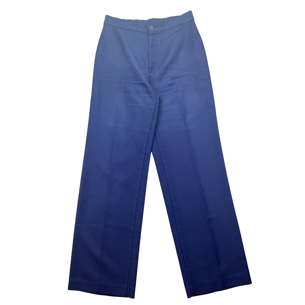 Levi Strauss & Co. Blue Trousers Wide Leg High Waist‎ Pants Sz 16 Fits 30"